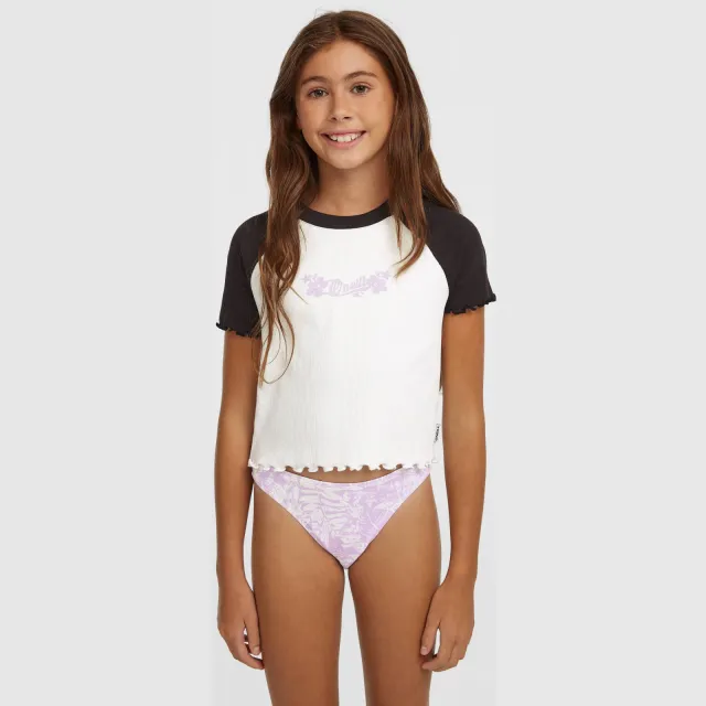 O'Neill Colour-Block Rib T-shirt wit/zwart, foto 3