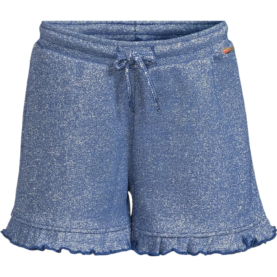 Orange Stars korte broek donkerblauw met glitter