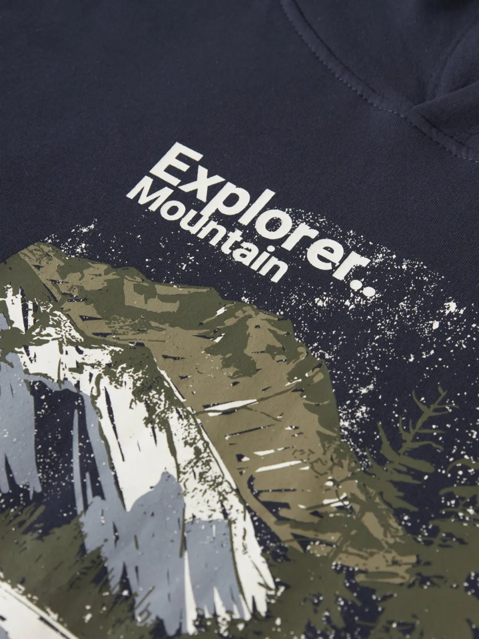 NAME IT KIDS rechtvallende hoodie met print - donkerblauw, foto 4