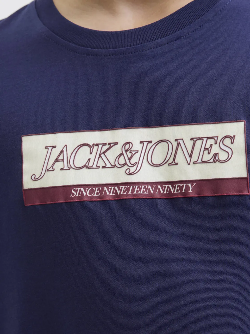 Jack & Jones t-shirt marineblauw logo, foto 5