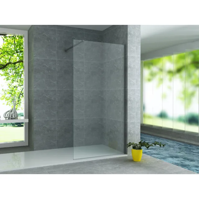 Boss & Wessing Inloopdouchewand BWS Antonia Glas 8 mm 140x200 cm (Zonder Bevestigingen)