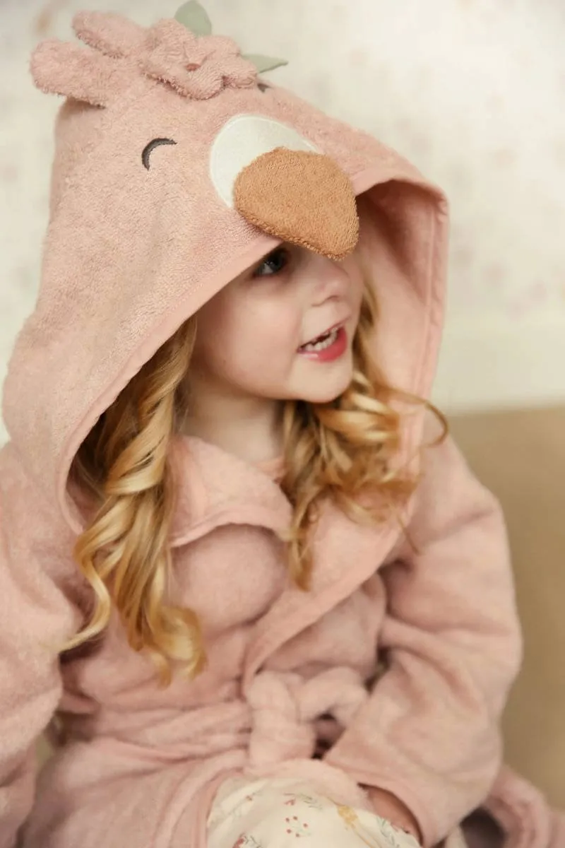 Little Dutch badjas Flamingo - Roze