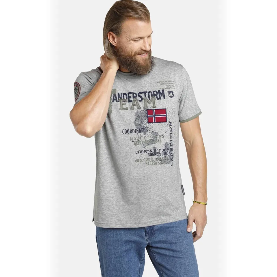 Jan Vanderstorm Sölve t-shirt grijs