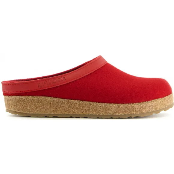 Haflinger Grizzly Torben - Pantoffels, rood