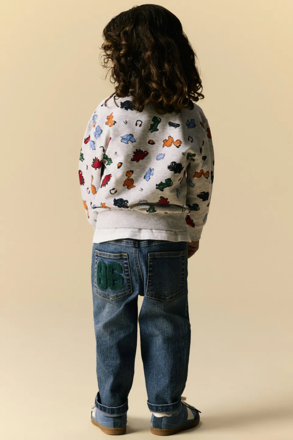 NAME IT MINI sweater met print - grijs, foto 5