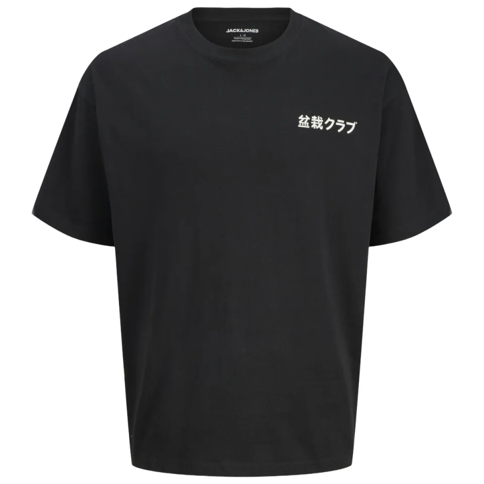 Jack & Jones rechtvallend T-shirt met backprint zwart, foto 2