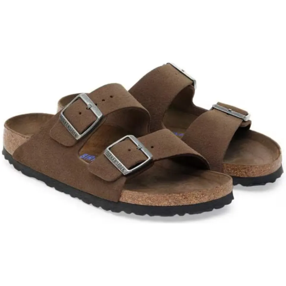 Birkenstock Arizona Dark Tea sandalen bruin