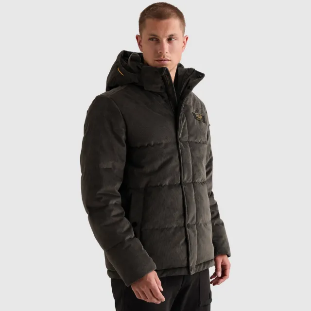 PME Legend GOBBLER corduroy pufferjas - antraciet