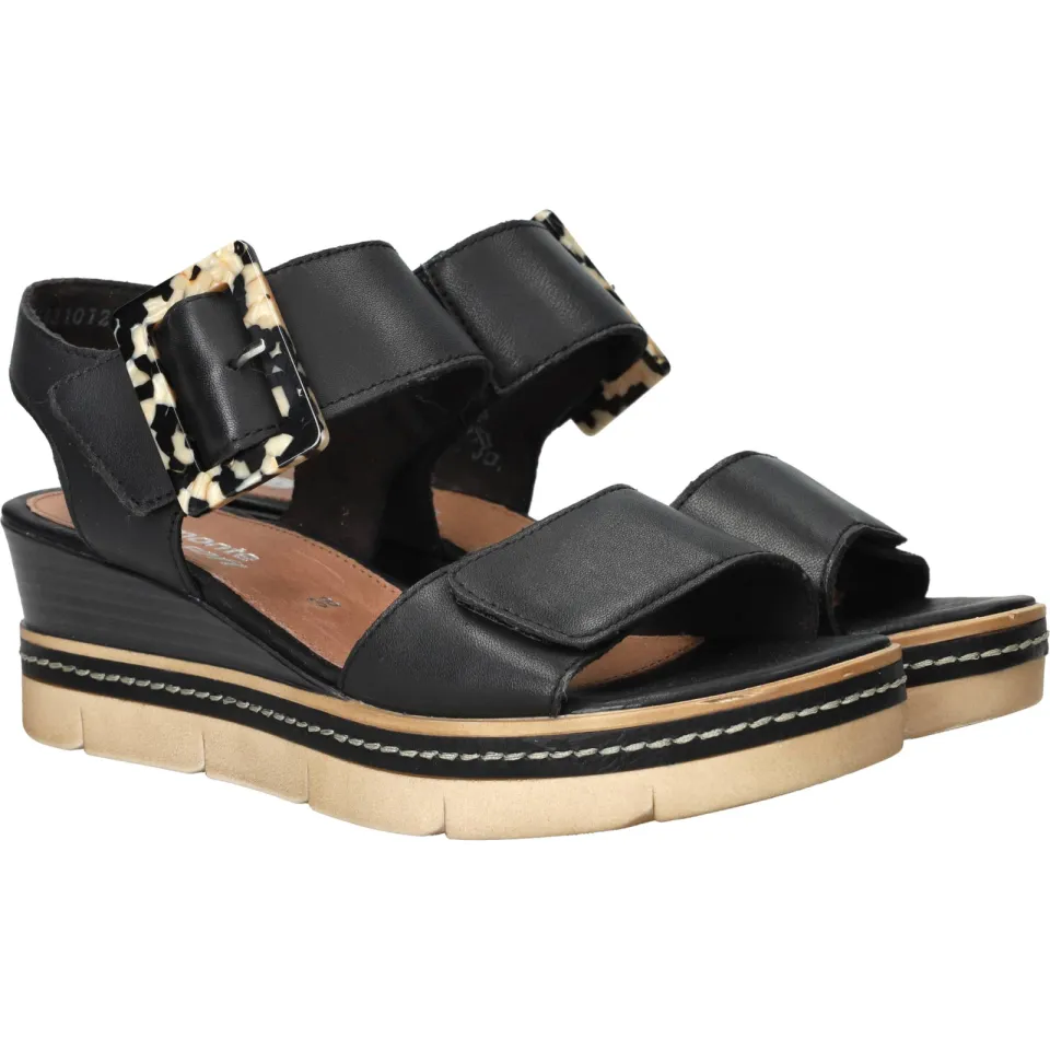 Remonte Sandalen Dames Zwart, foto 3
