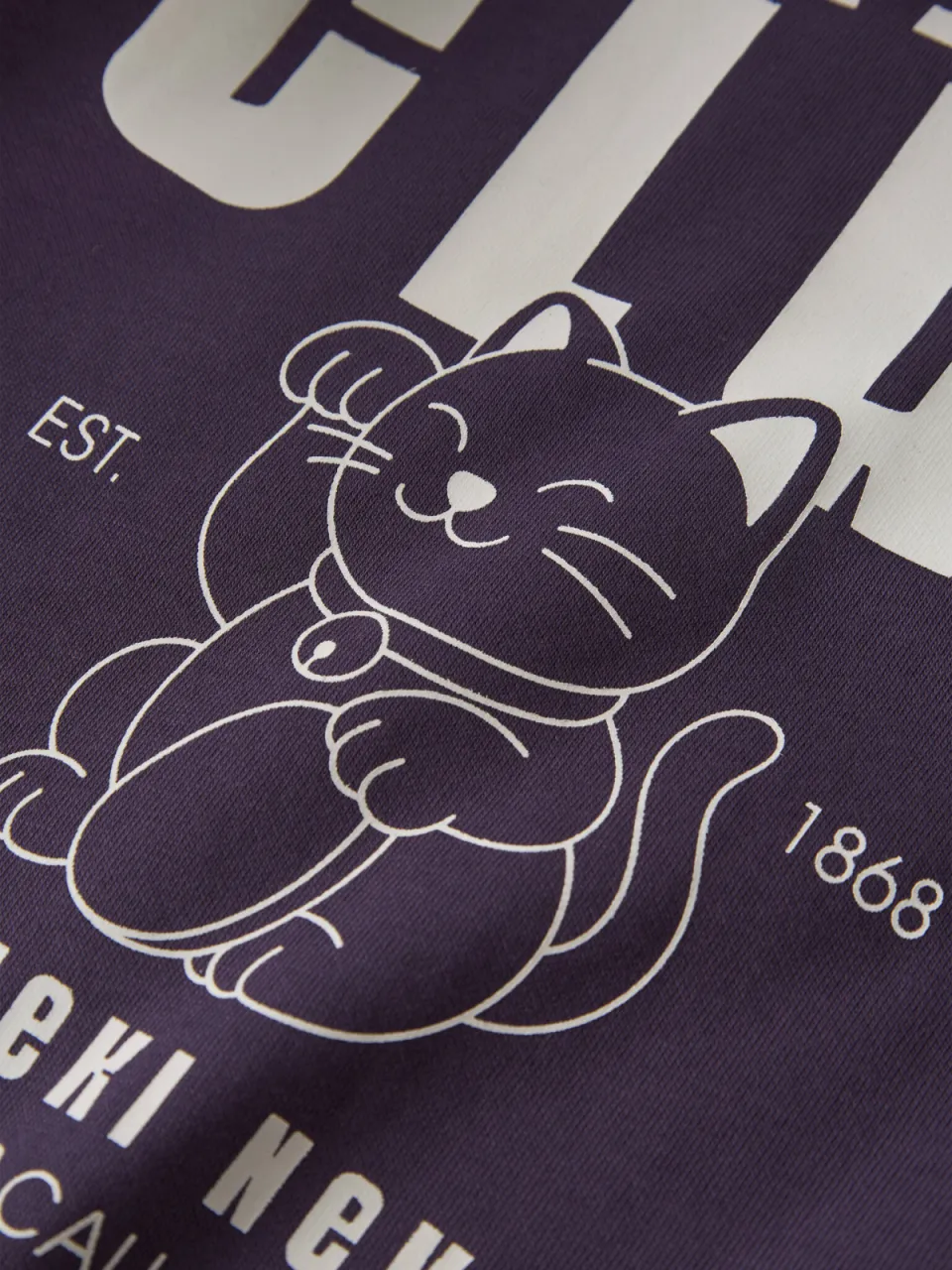NAME IT KIDS sweater met backprint - paars, foto 3