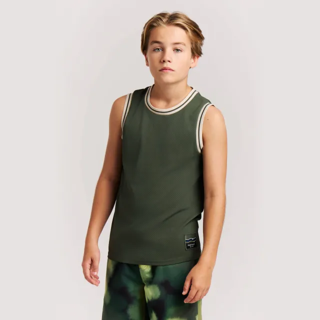 Protest PRTFalty JR tanktop groen Groen/ecru