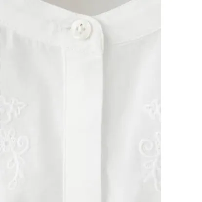 Mango Kids blouse met borduursels - wit, foto 3