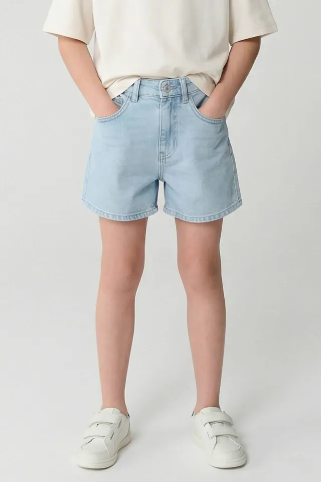 Cars Sarrah jeansshort lichtblauw bleached, foto 4