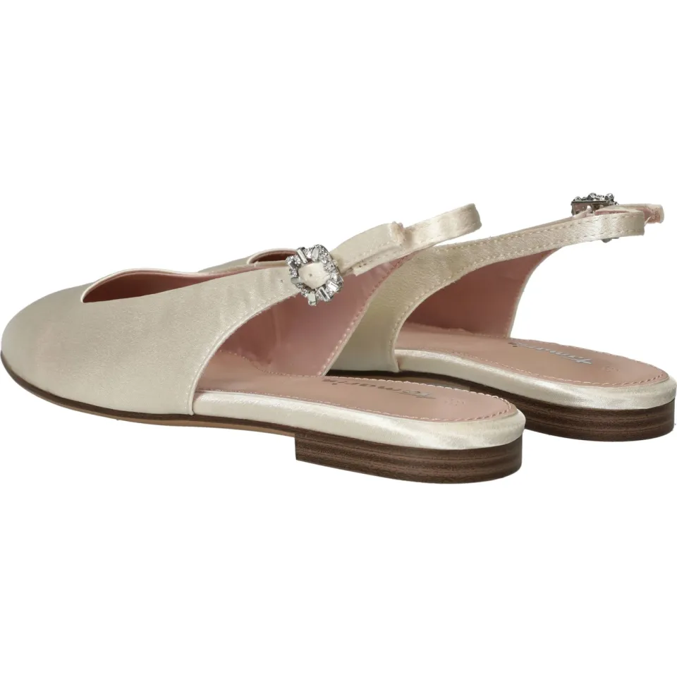 Tamaris slingbacks ballerina's gebroken wit, foto 5