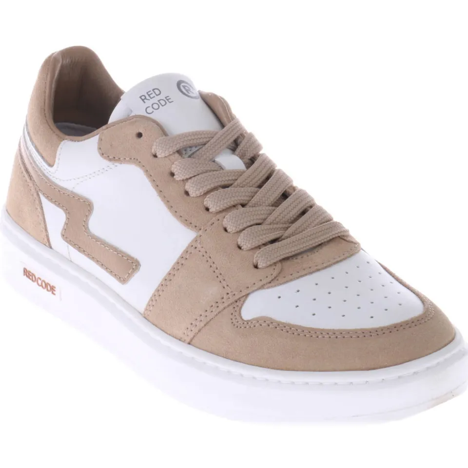 Red Code suède sneakers beige/wit, foto 6