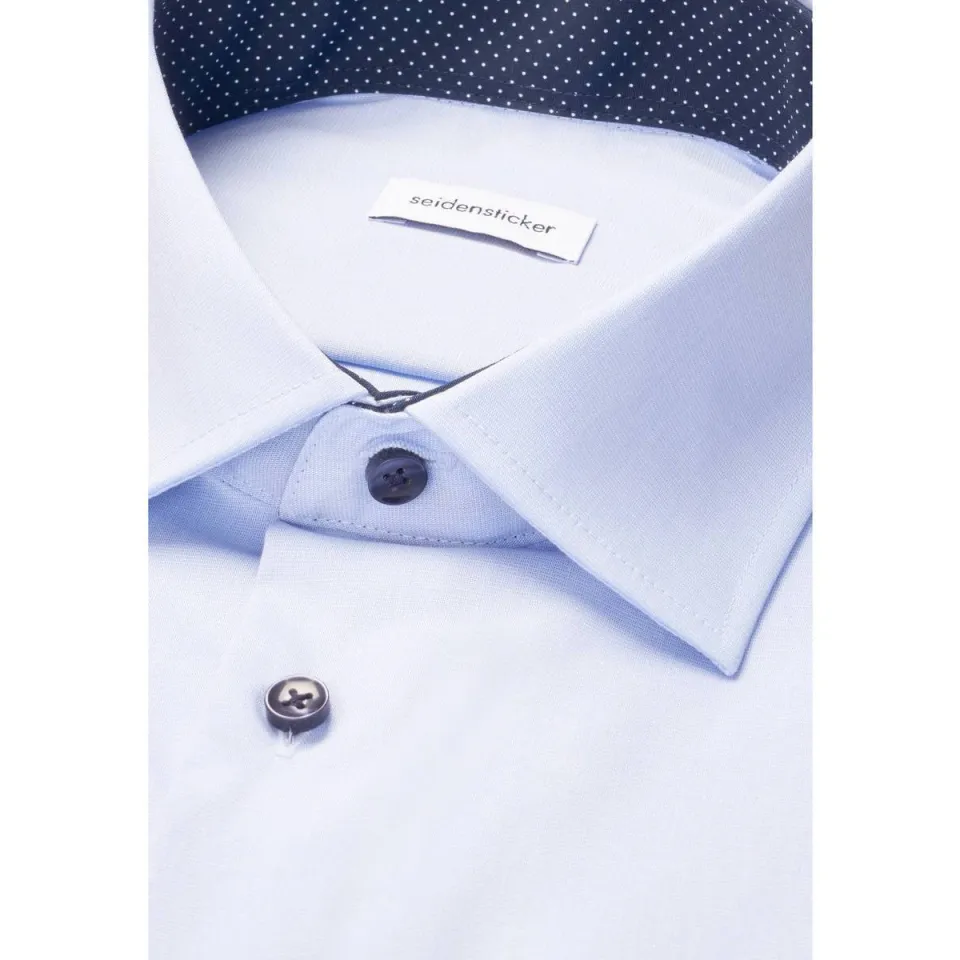 Seidensticker slim fit overhemd lichtblauw, foto 7
