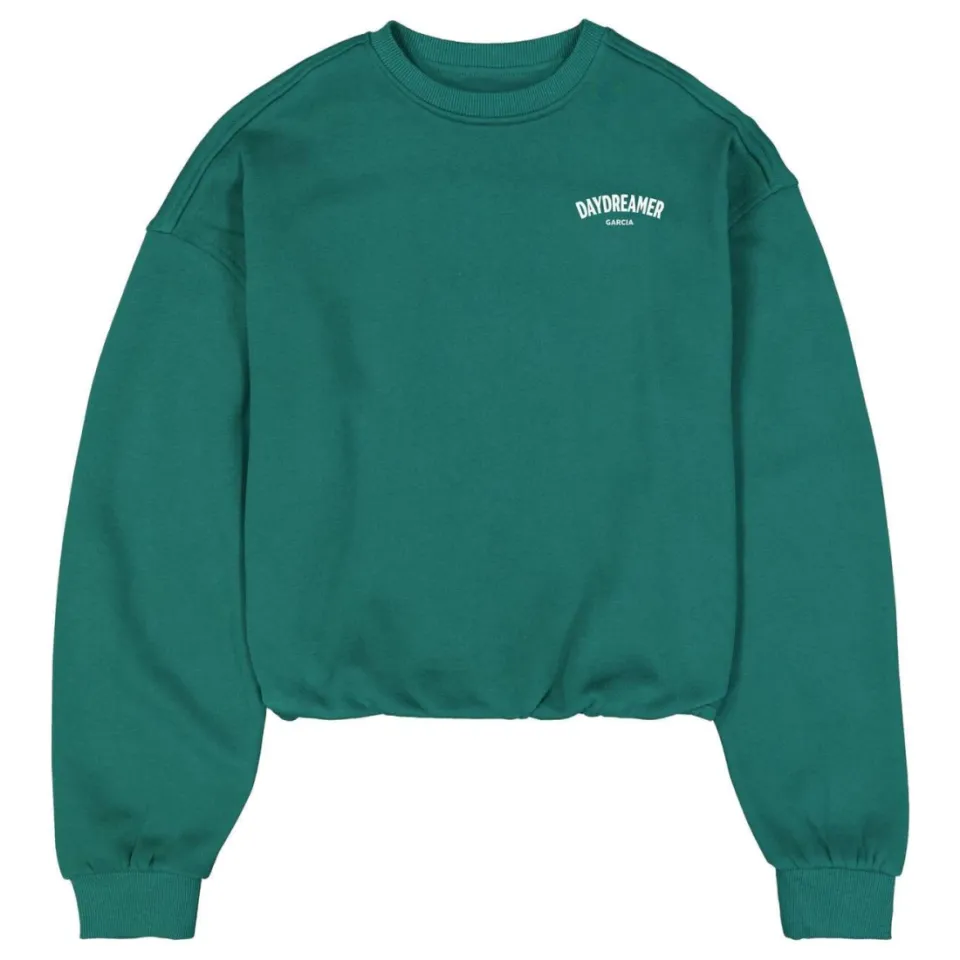 Garcia boxy sweater met backprint - groen, foto 2