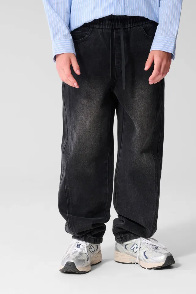 Shoeby barrel jeans - zwart Black denim