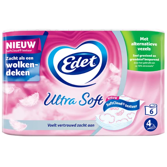 Edet Ultra Soft Toiletpapier 4 Laags 6 stuks