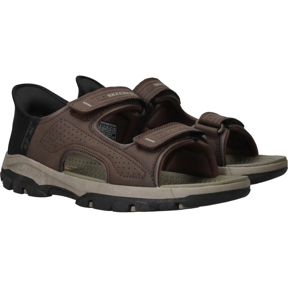 Skechers Tresmen Reece sandalen bruin, foto 4
