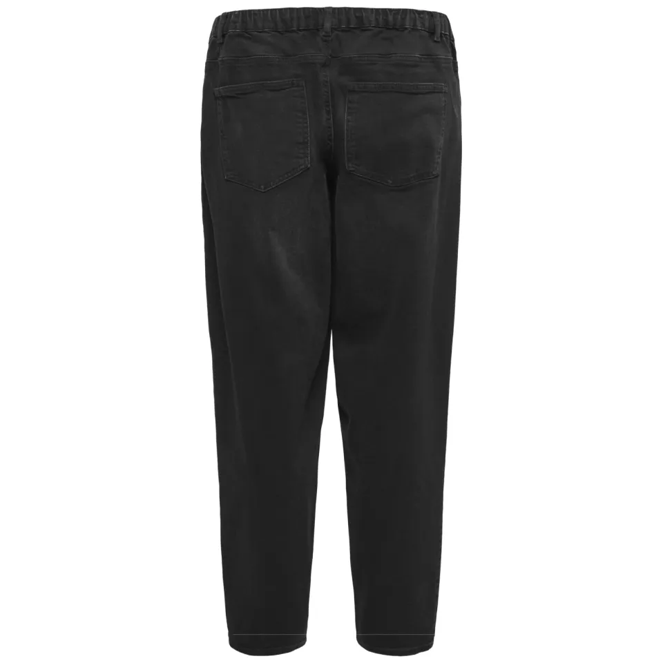 Only MATERNITY Olmluma low waist zwangerschaps straight leg jeans black denim, foto 4