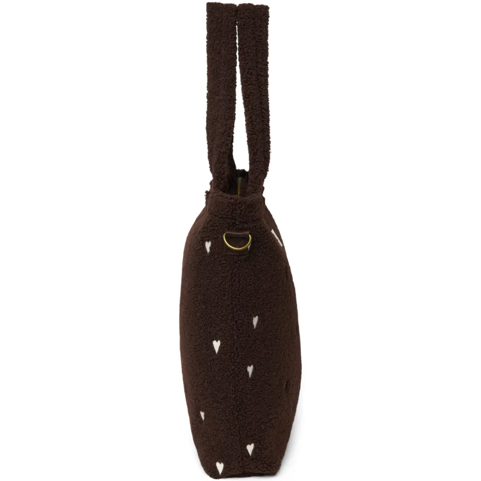 Studio Noos luiertas Teddy Hearts Diaper Bag bruin, foto 3