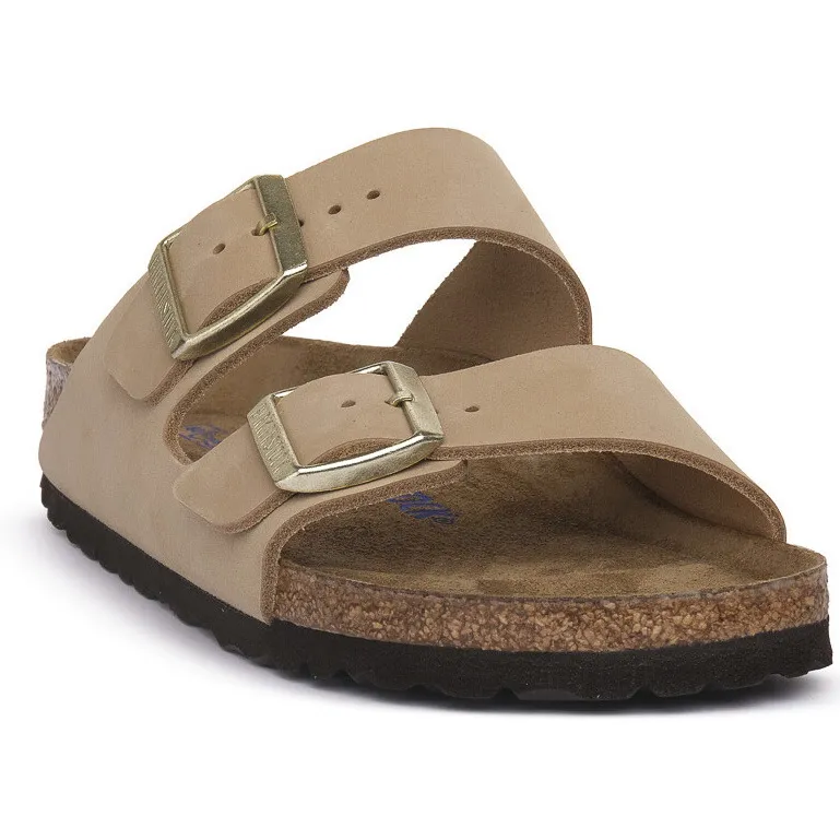 Birkenstock Sydney Cushion Buckle slippers bronskleurig
