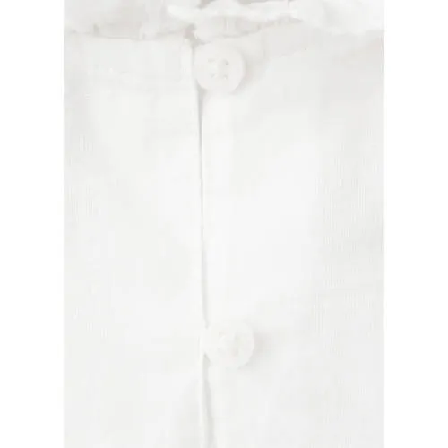 Mango Kids katoenen romper met ruches - wit, foto 3