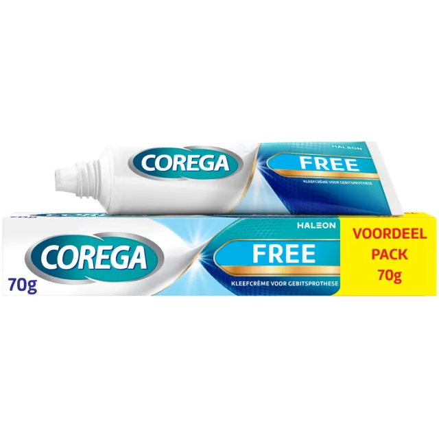 Corega Kleefcrème Gebitsprothese Free 70 gr