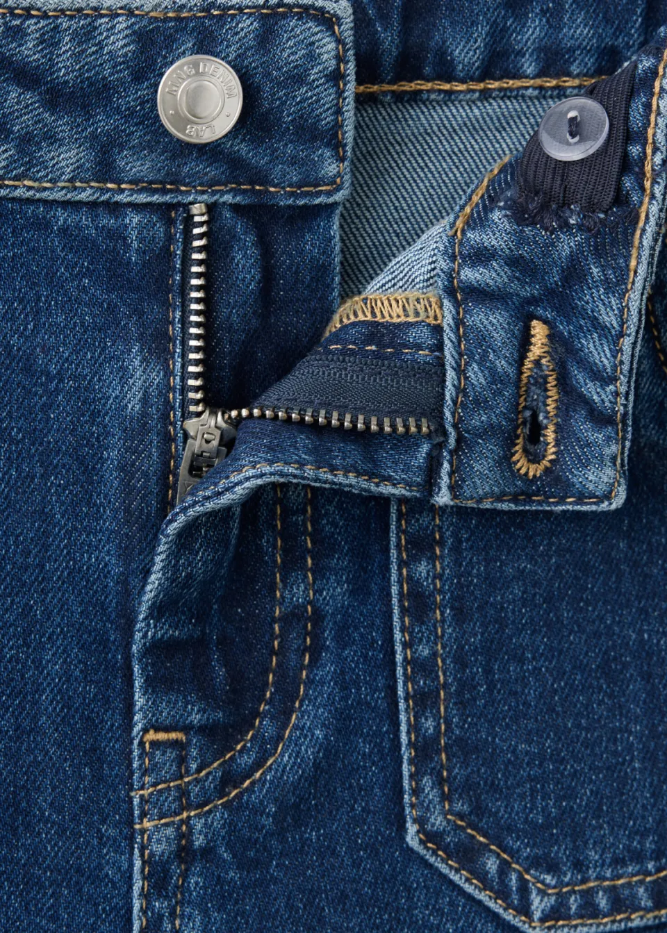 Mango Kids flared jeans met studs - donkerblauw, foto 4