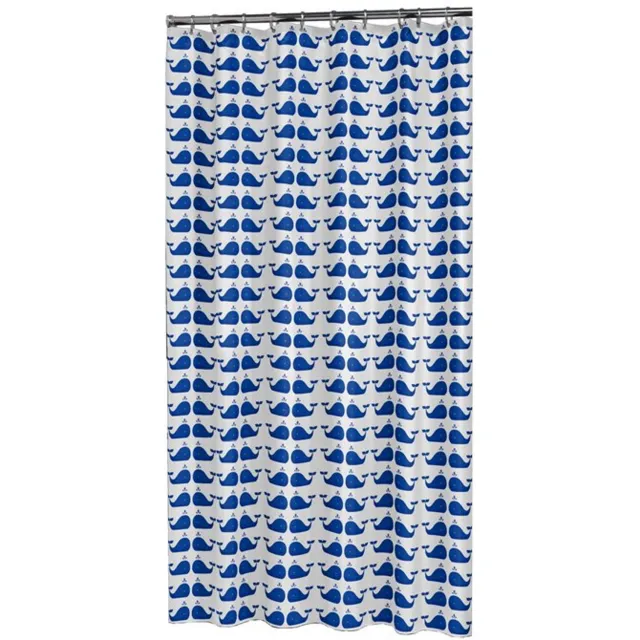 Sealskin Whale douchegordijn PEVA blauw