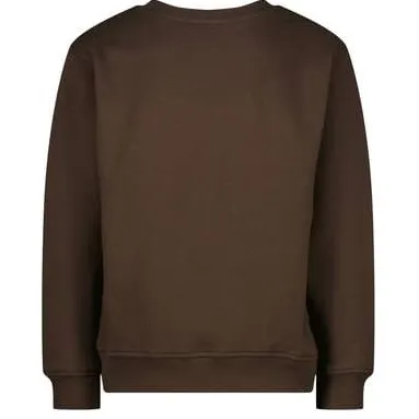 Raizzed rechtvallende sweater met logo - bruin, foto 4