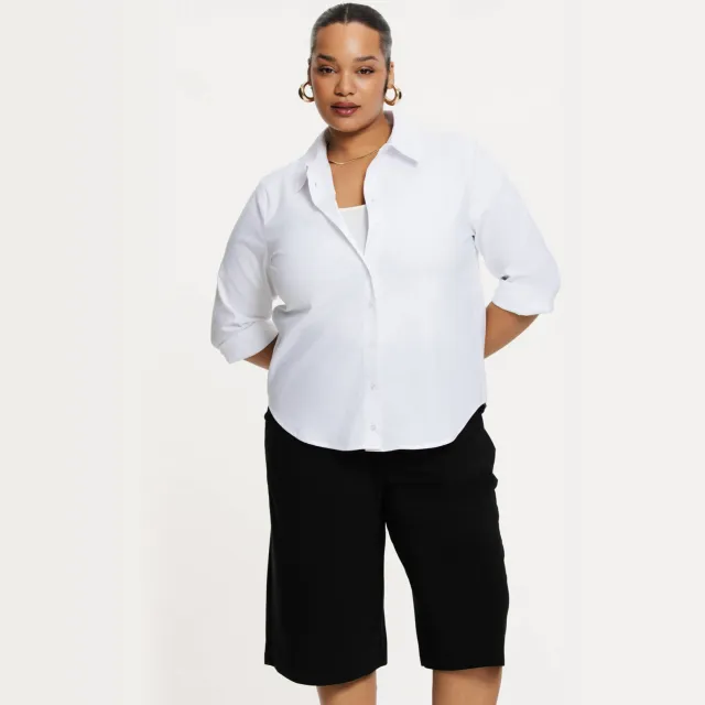 Yoek Stretch blouse wit, foto 3