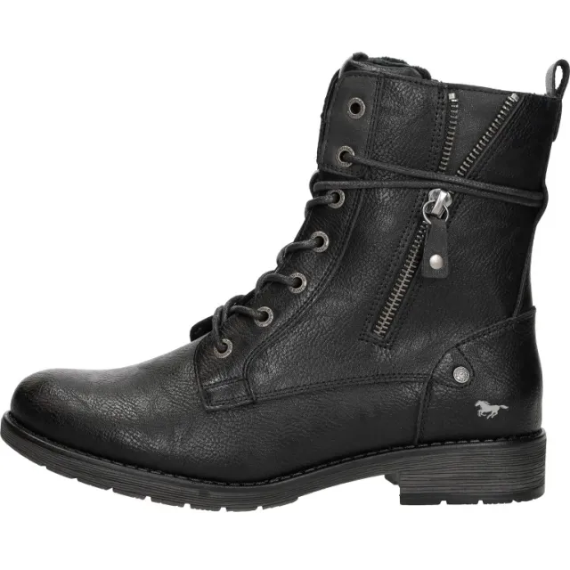 Mustang veterschoenen hoog zwart, foto 2