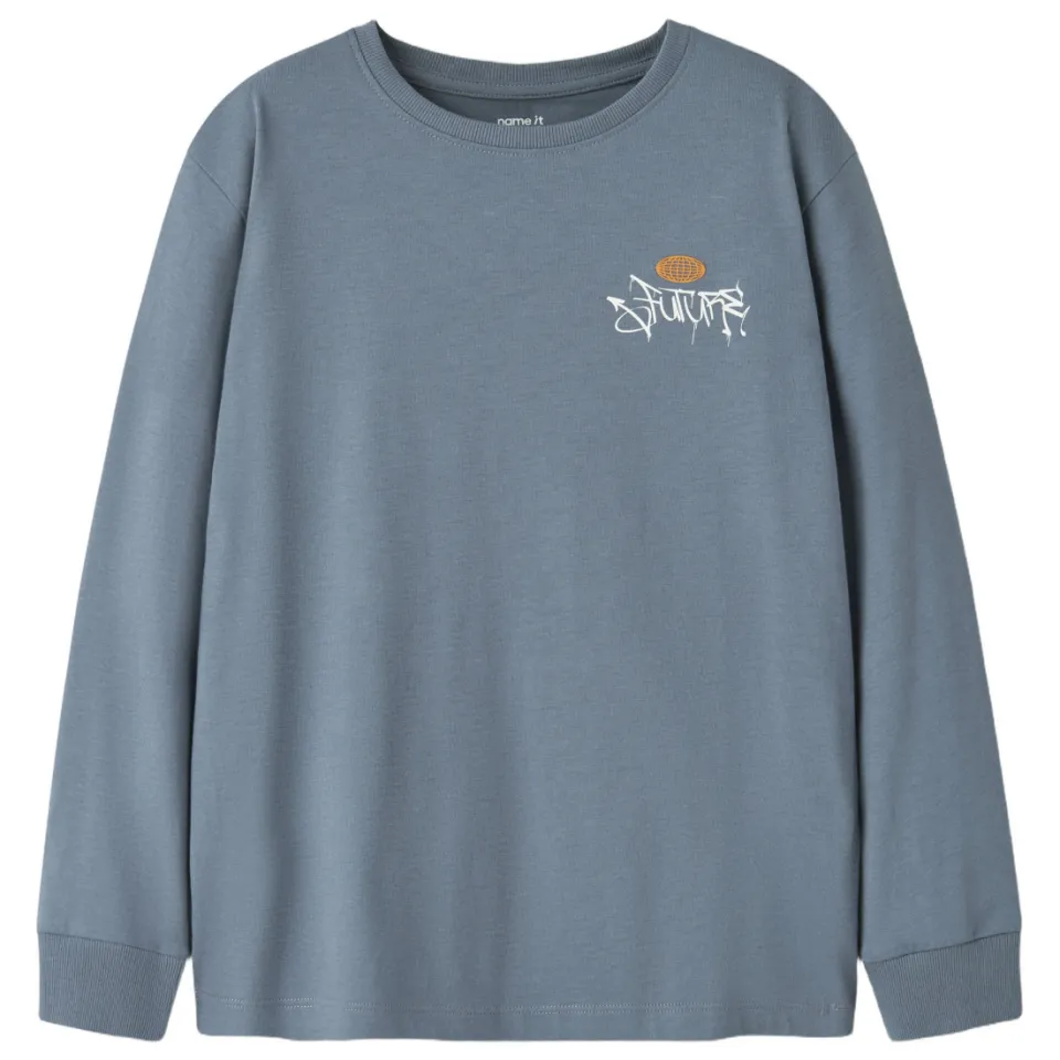 NAME IT KIDS longsleeve lichtblauw, foto 2