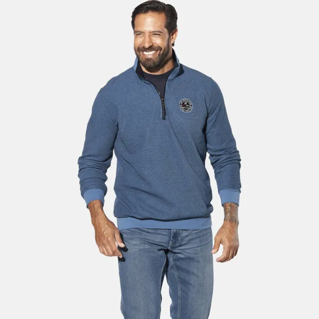 Jan Vanderstorm sweater MARKWARD Plus blauw
