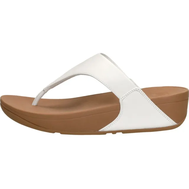 FitFlop Lulu Leather Toepost Wit