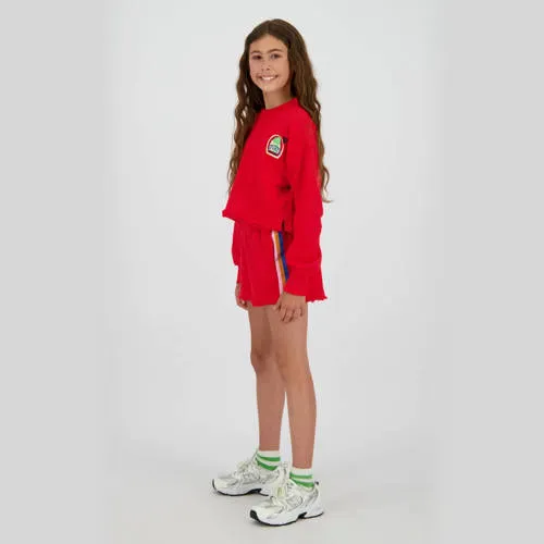 Vingino relaxed sweatshort rood, foto 3