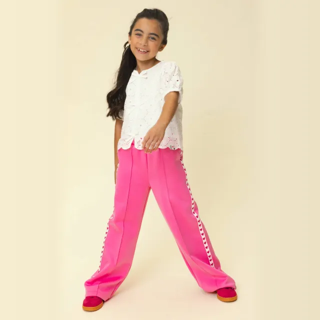 LOOXS Little T-shirt wit broderie, foto 5