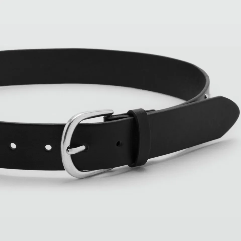 Mango Teen riem zwart met studs, foto 3