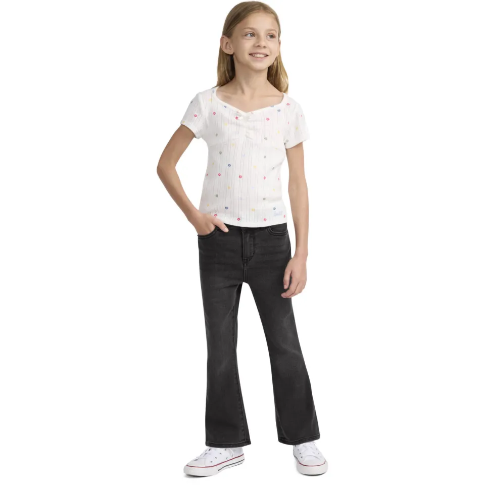 Levi's high waist flared jeans grey denim, foto 6
