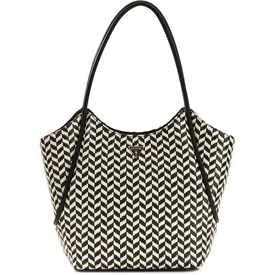 Guess Tessi 2 in 1 tote schoudertas zwart