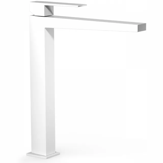 Tres Slim Exclusive wastafelmengkraan hoog mat wit Mat wit -