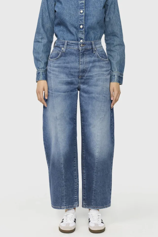 MAC barrel jeans - mediumblauw Medium blue denim