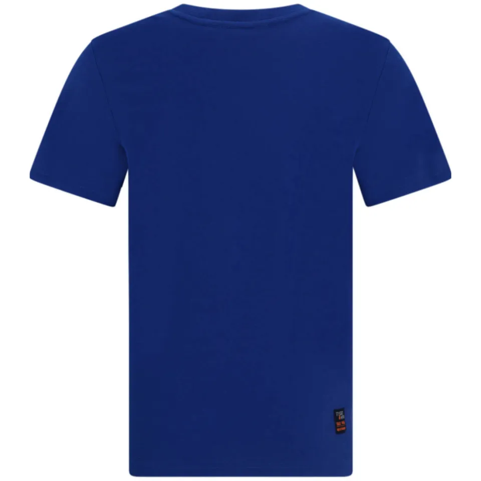 TYGO & vito jersey t-shirt blauw met print, foto 3