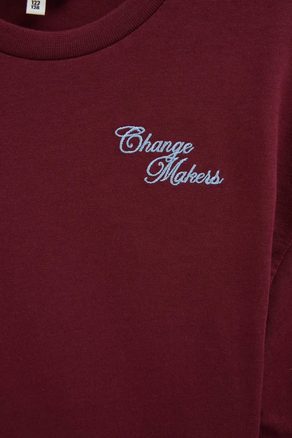 WE Fashion longsleeve met print - donkerrood, foto 6