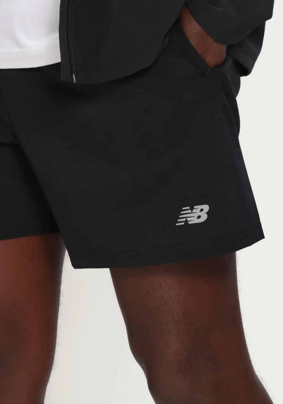 New Balance Heren Broeken Se Sh 5 In - Zwart, foto 4