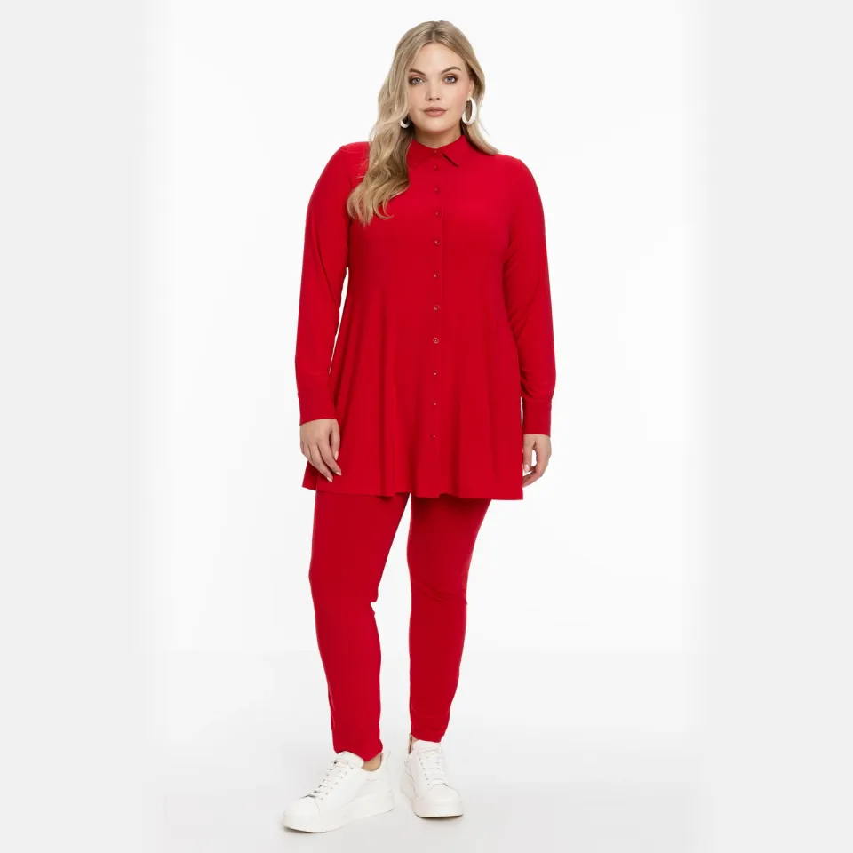 Yoek Dolce blouse A-lijn rood, foto 2
