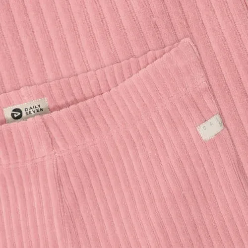 Daily7 corduroy flared broek roze, foto 3