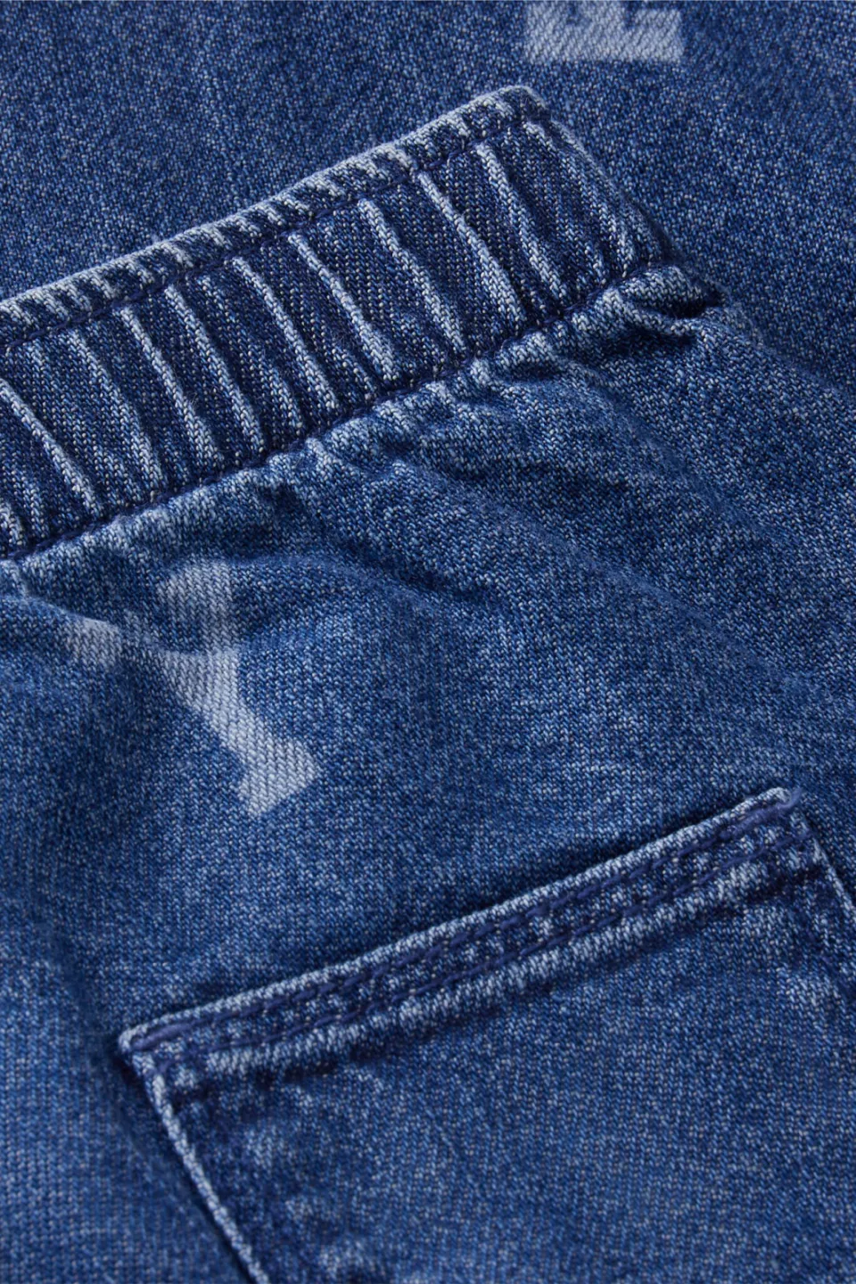 Tommy Hilfiger wide leg jeans met print - mediumblauw Jongens Denim All over print, foto 4